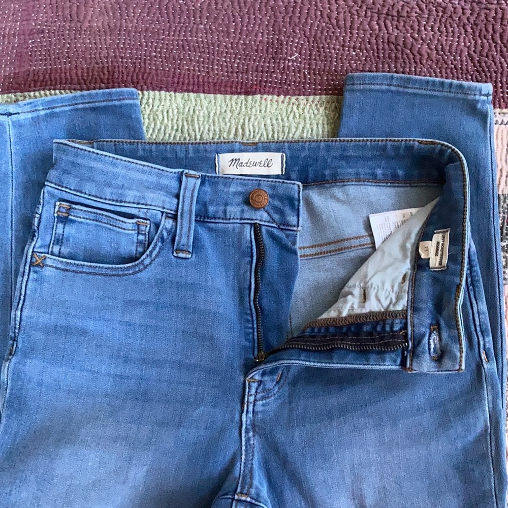 Madewell High Rise Curvy Roadtripper Sunbury Wash Super Skinny Denim Jea… - Picture 7 of 12